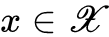 x element of script upper X