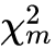 chi Subscript m Superscript 2