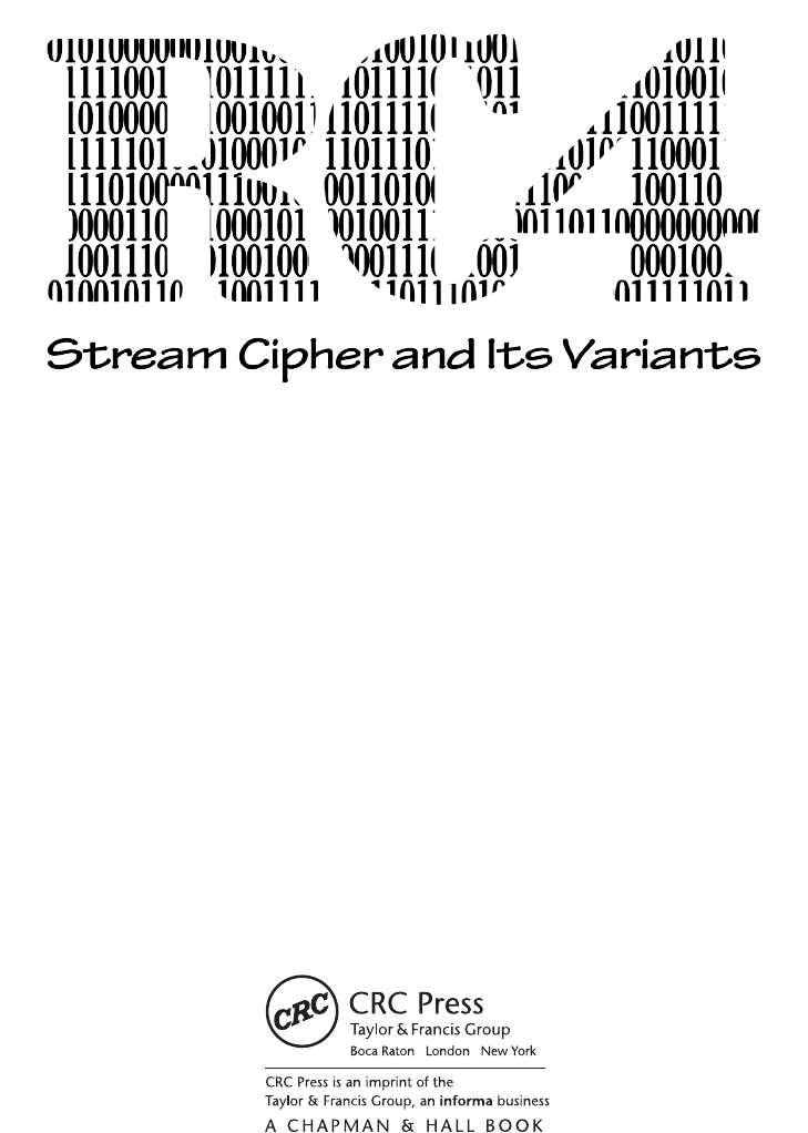 Front Cover (2/2) - RC4 Stream Cipher and Its Variants [Book]