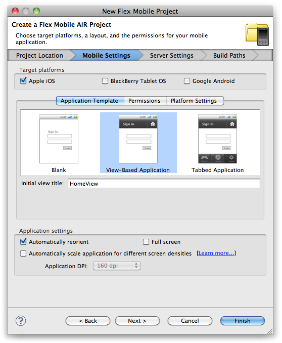 2. Application Layouts - Developing iOS Applications with Flex 4.5 [Book]