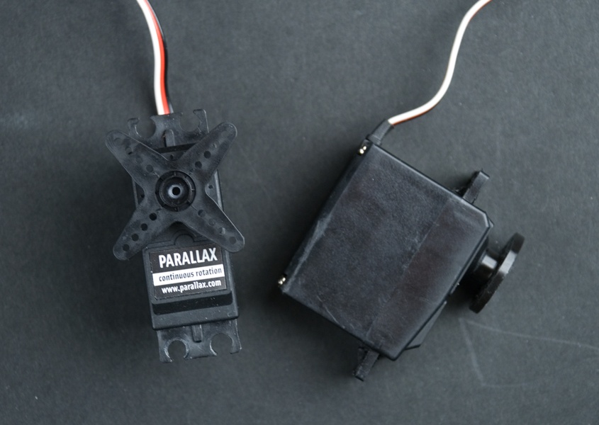 Continuous rotation servos