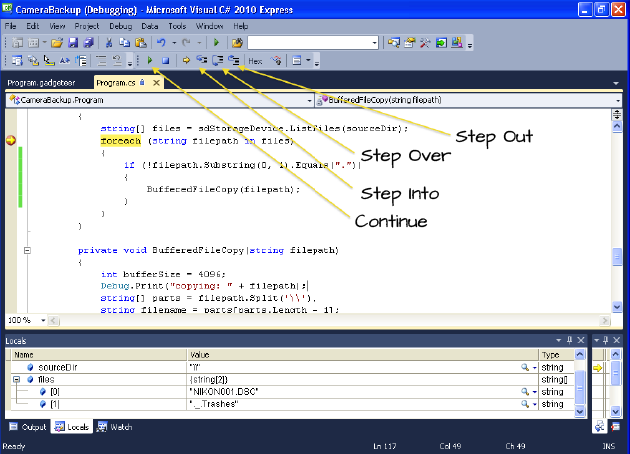 Reaching a Breakpoint