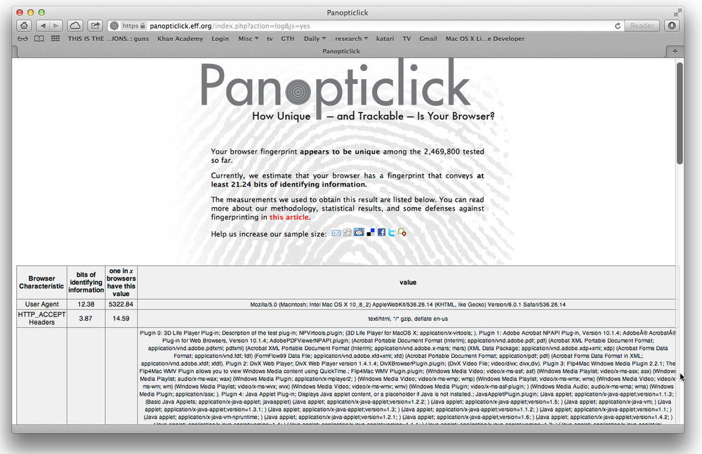 You leave behind a lot of information when you browse the Web. Is it too much?