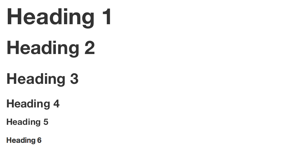 Headings