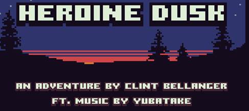 The Heroine Dusk start screen.