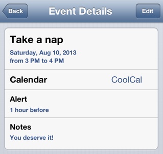 The event interface