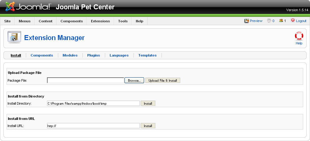 Extension Manager