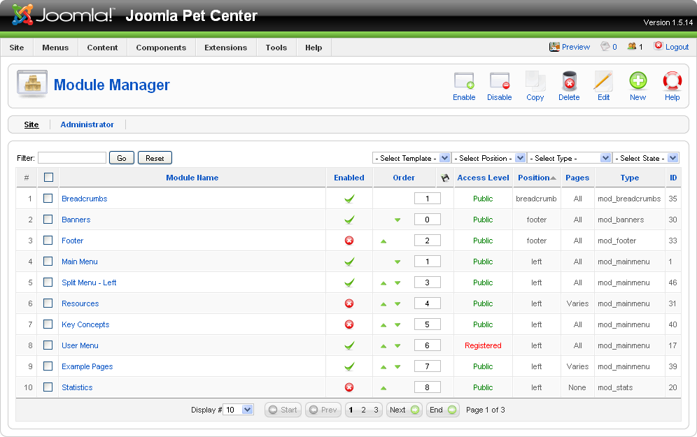 The Module Manager