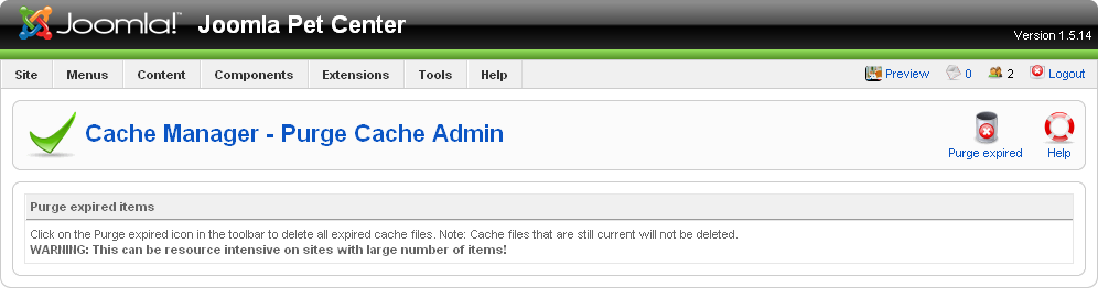 Purge Expired Cache