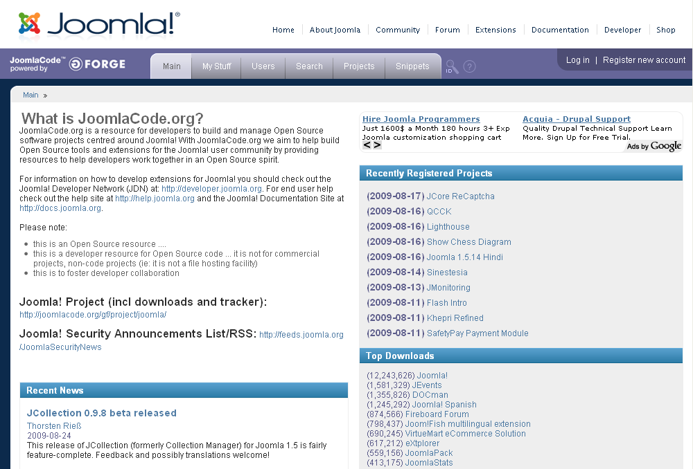 JoomlaCode
