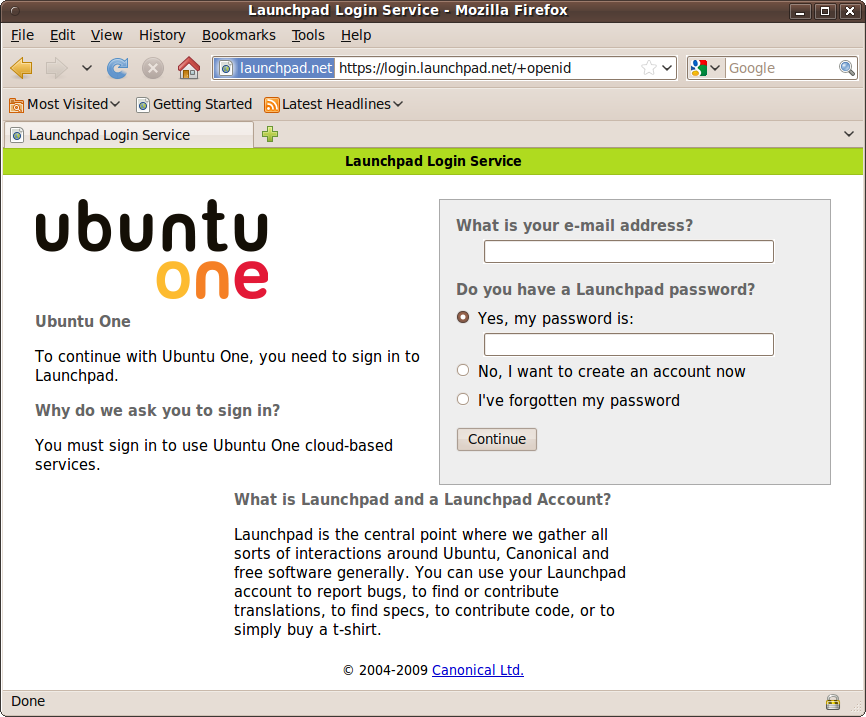 The Launchpad Login Service