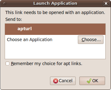 Use apturl to perform the installation