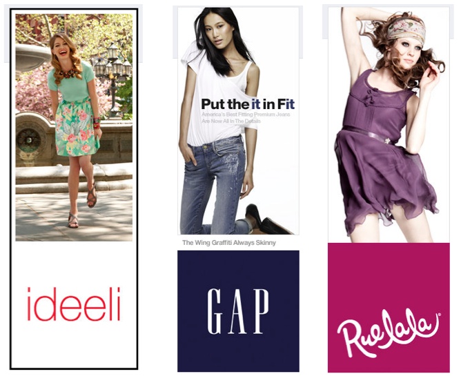 Longer Facebook icons provide more real estate to customize your Page on the Wall and Info tab. Fashion brands have made good use of this trick.