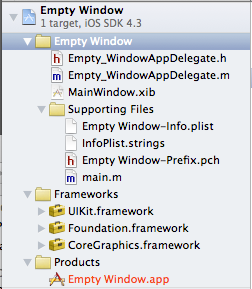 The Project navigator again