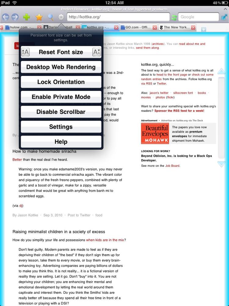 Perfect Web Browser