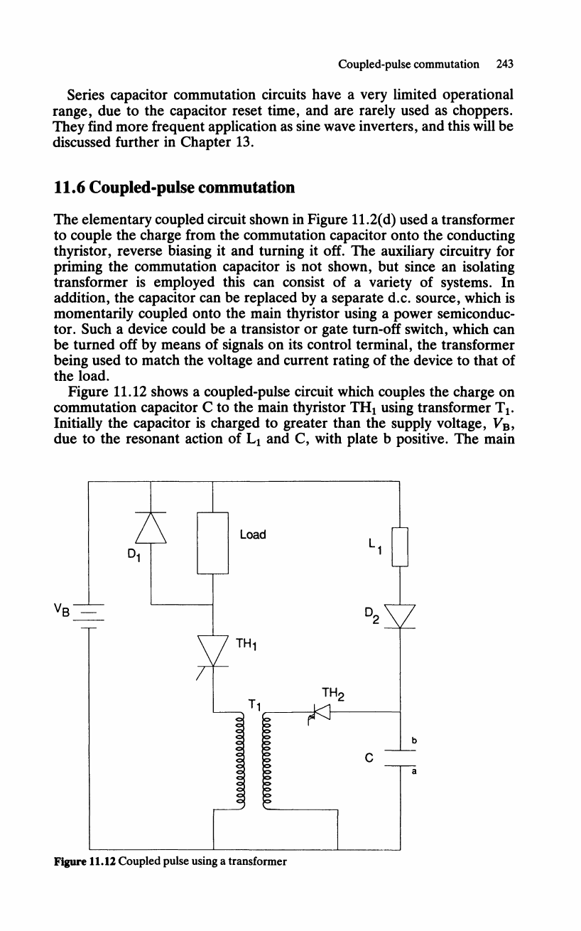 11.6 Coupled-pulse commutation - Power Electronics Handbook [Book]
