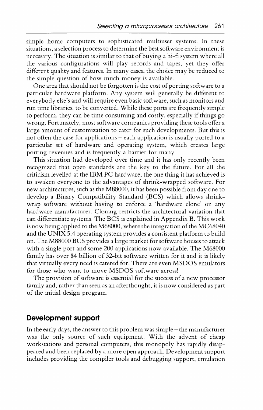 Development support - Microprocessor Architectures and Systems [Book]