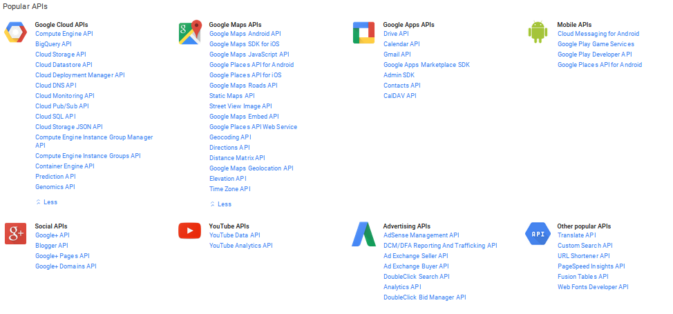 Google APIs