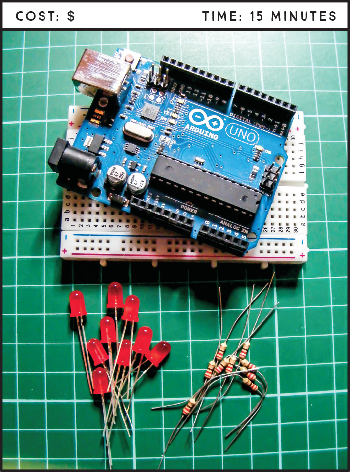 Project 1: LED Light Bar - Arduino Project Handbook, Volume II [Book]