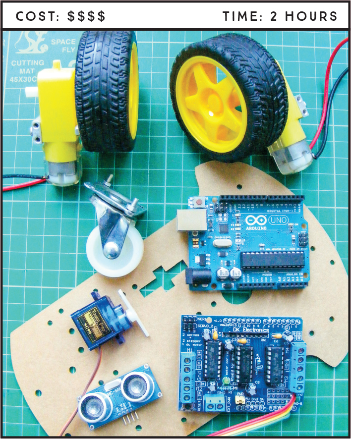 Project 22: Ultrasonic Robot - Arduino Project Handbook, Volume II [Book]