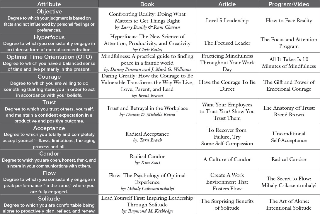 Appendix B Developmental Resources - Actualized Leadership [Book]