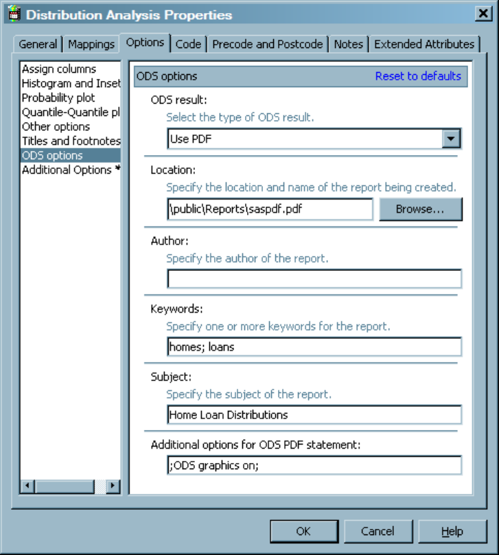 Creating a Distribution Analysis (2/2) - SAS Data Integration Studio 4. ...