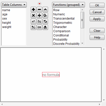 The Formula Editor