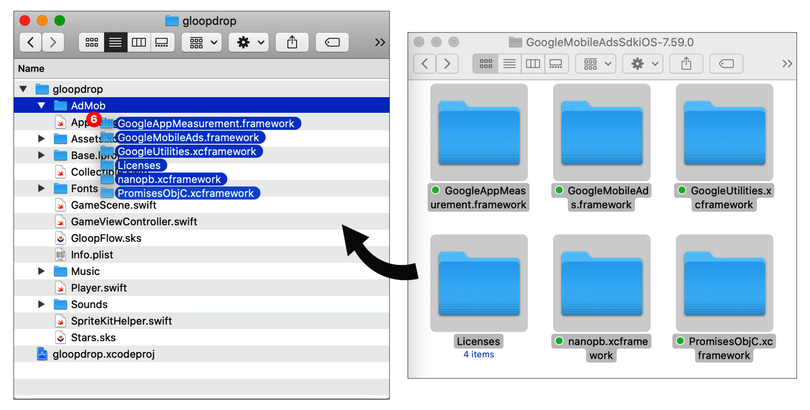 images/UsingAdsToIncreaseRevenue/ads-copy-sdk-files.png
