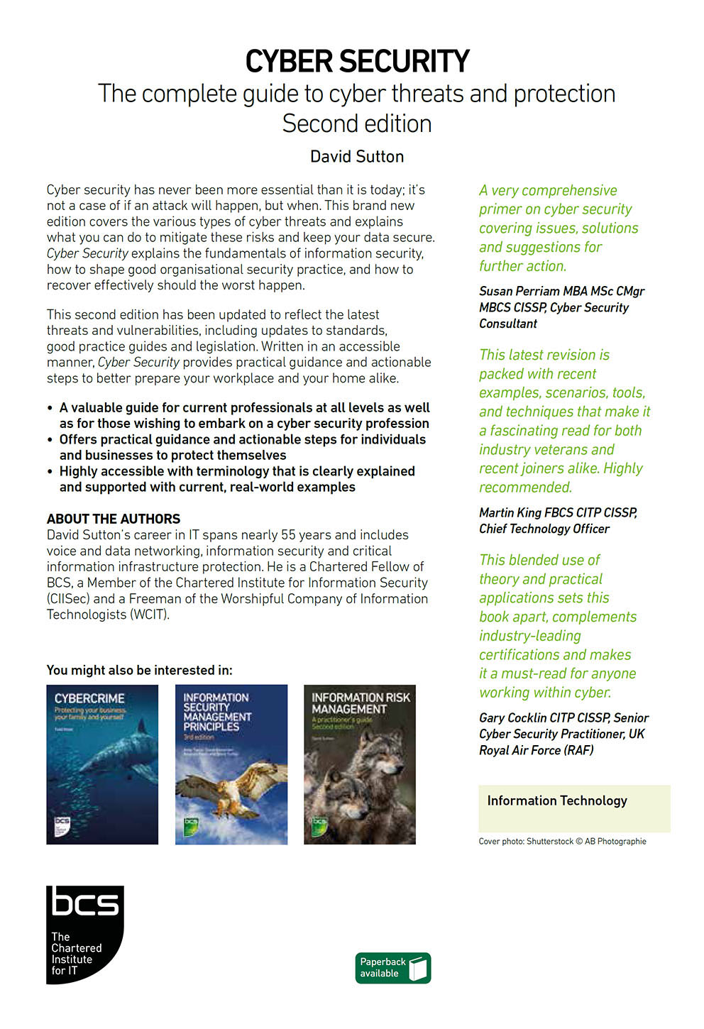 Back Cover - Cyber Security, 2nd Edition [Book]