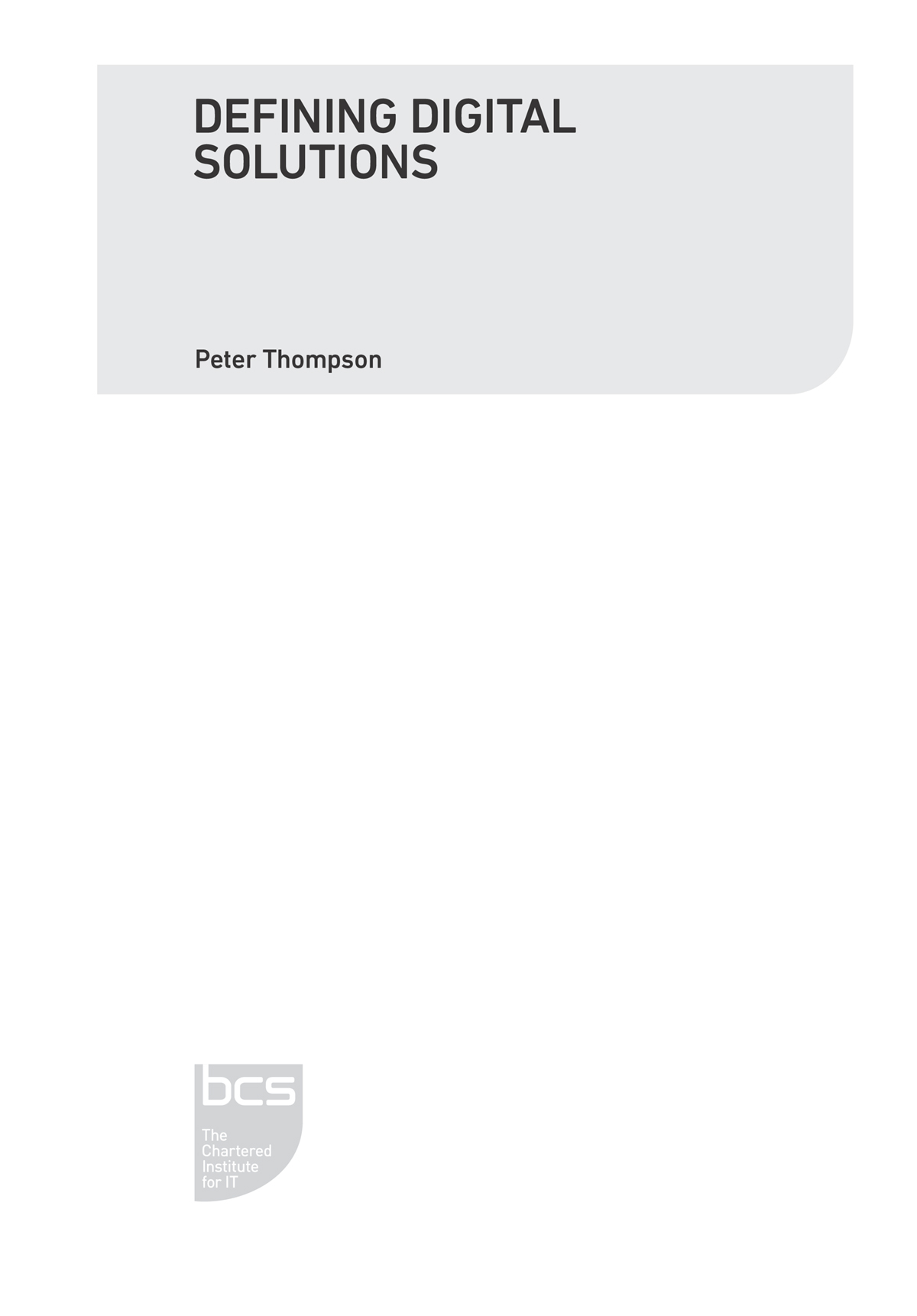 Title Page - Defining Digital Solutions [Book]