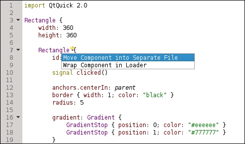 Time for action – making the button a reusable component