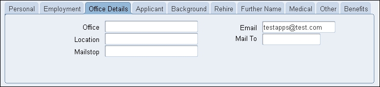 Entering personal and additional information