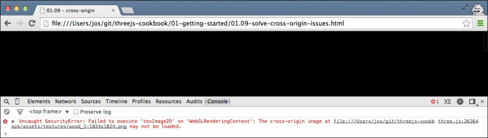 Solving cross-origin-domain error messages in Chrome - Three.js ...