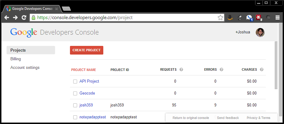 Using Google for authentication