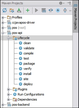 The Maven tool window