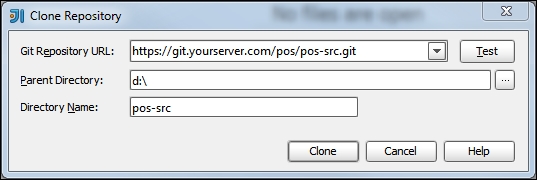 Checking out the project from the repository