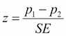 Significance testing proportions