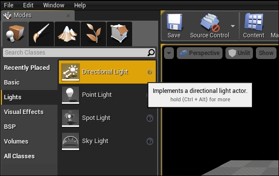 Adding light to a level