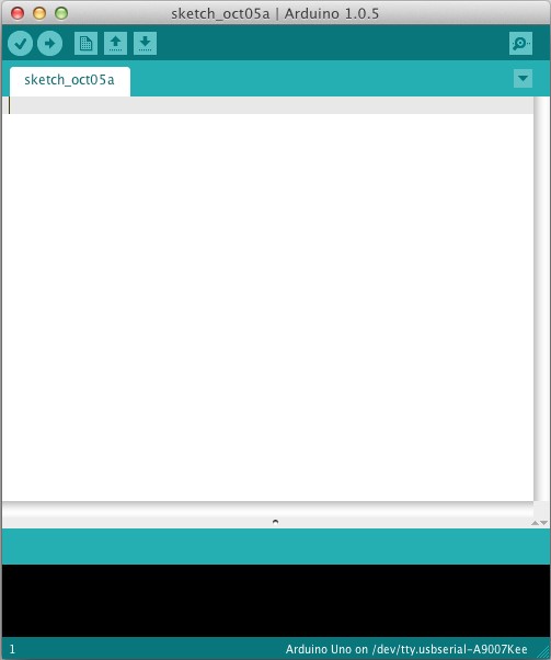 Running the Arduino development environment for the first time