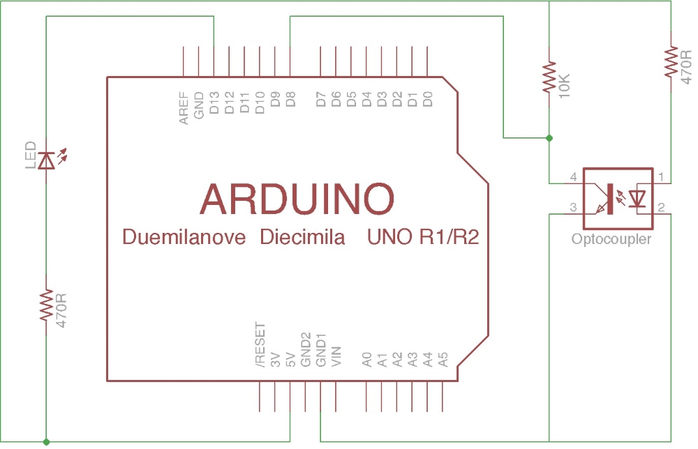 The schematic of the coin detector