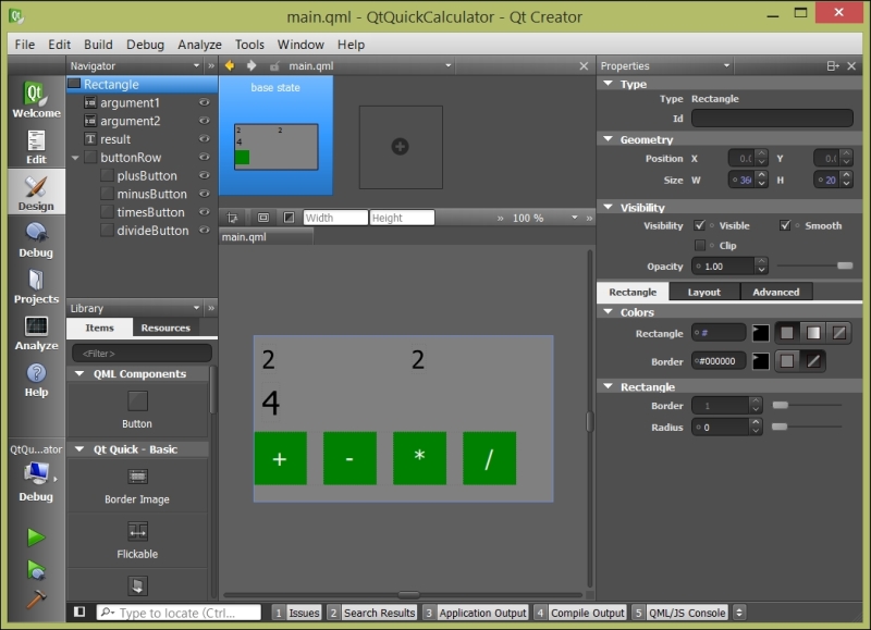 Creating Qt Quick applications in Qt Designer - Application Development ...