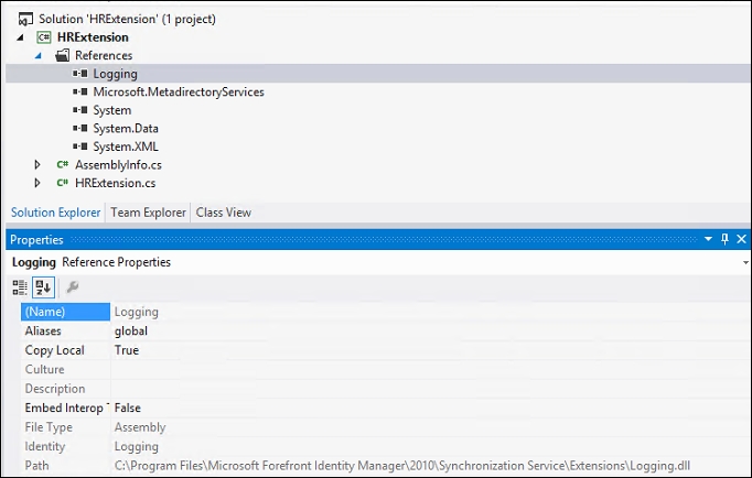 Rule extension logging