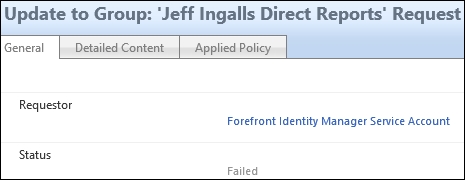 MIM service request failures