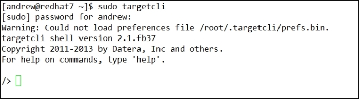 Managing iSCSI targets with targetcli