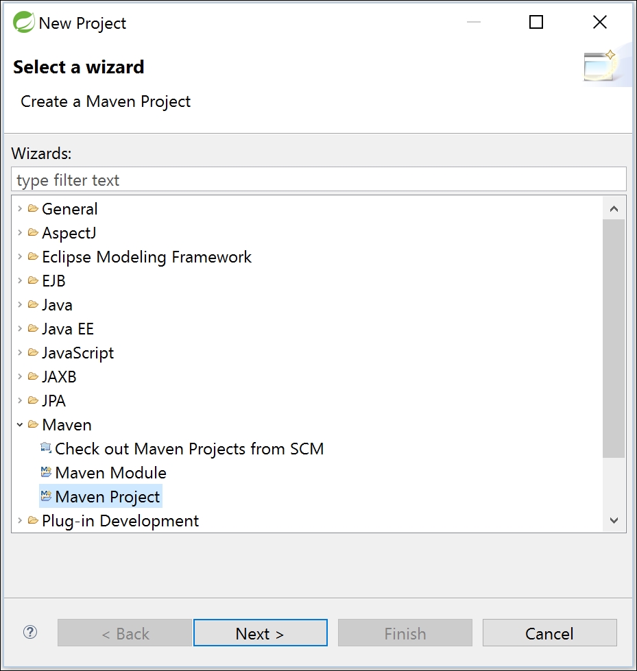 Creating our first Spring MVC project - Spring MVC Beginner's Guide ...