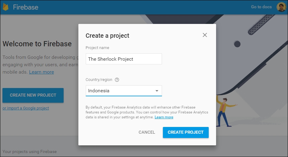 Setting up The Sherlock Project on Firebase