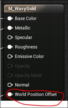 Modifying position using a Material