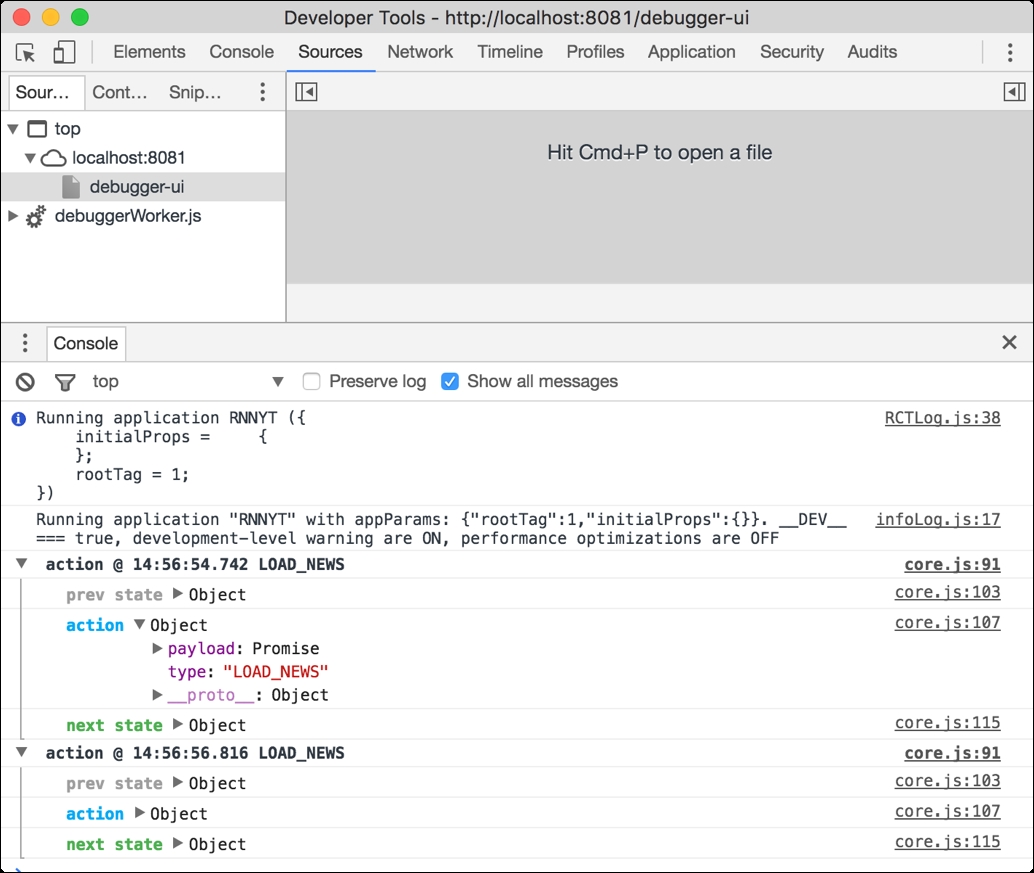 Wiring up our Redux data flow