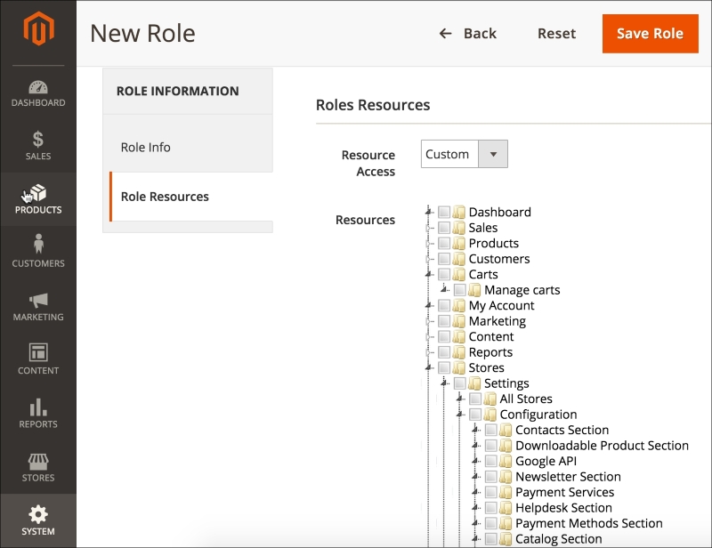 Creating access control lists (acl.xml)