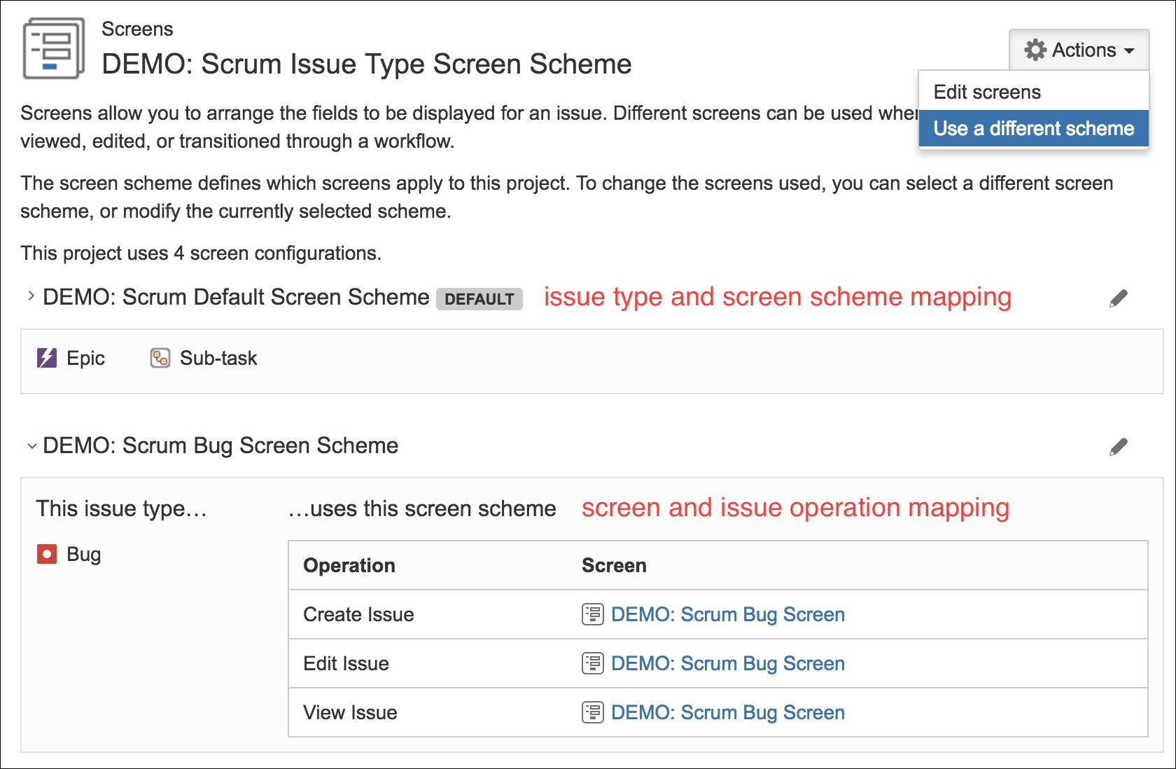 Associating an issue type screen scheme with a project - JIRA 7 ...